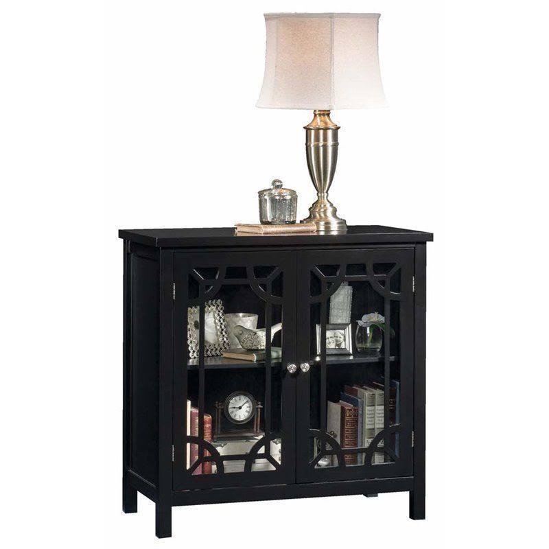Black Accent Curio Cabinet P851