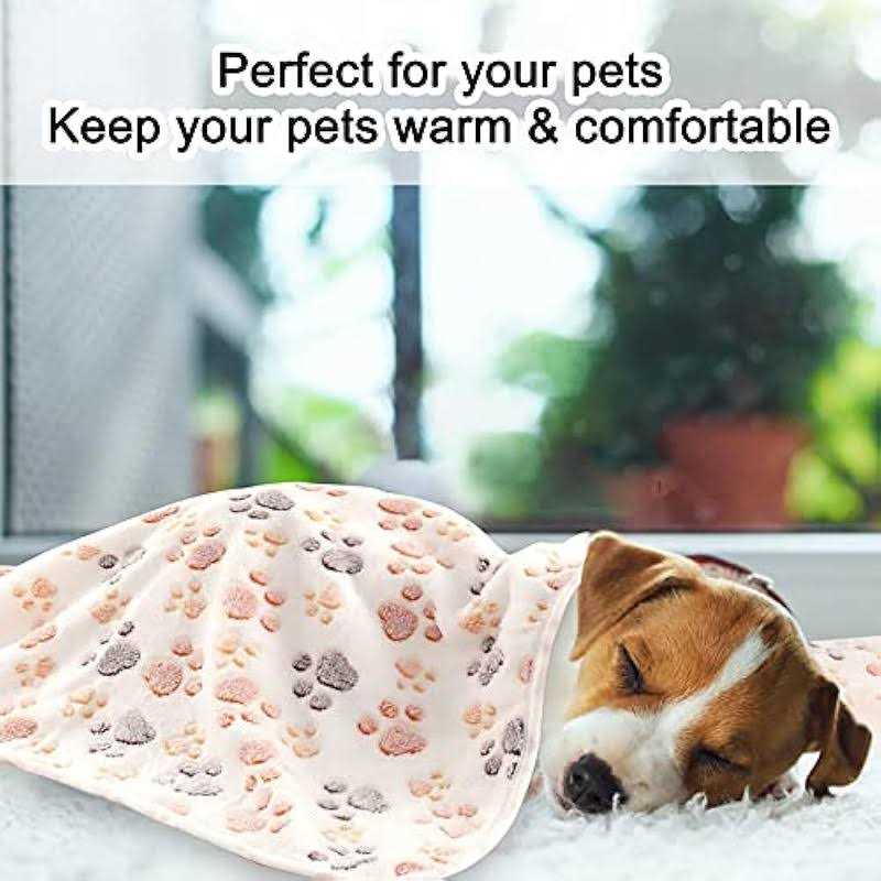 3 Pack Soft Warm Fleece Flannel Pet Blanket N27194