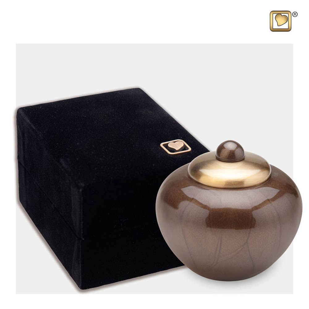 Bronze Finish Keepsake Cremation Urn L237