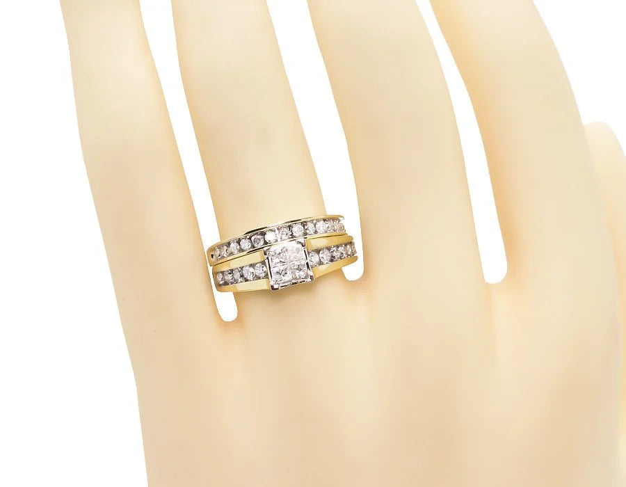 10k Yellow Gold Diamond Engagement Ring P874405