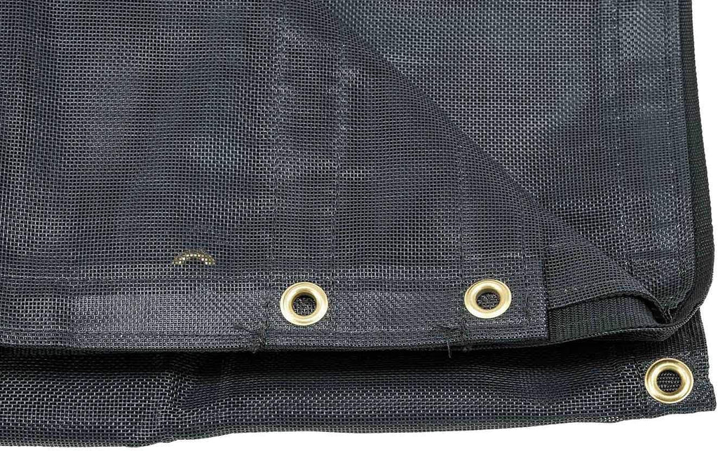 6'6" x 15' Vinyl Coated Mesh Tarp with Double Pocket F417