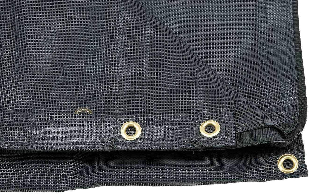 6'6" x 15' Vinyl Coated Mesh Tarp with Double Pocket F417
