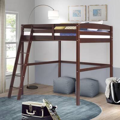 Twin Loft Bed Frame with Desk B420023