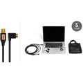 Black USB 3.0 Micro-B Cable Starter Tethering Kit J5675