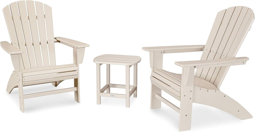 3-Piece Curveback Adirondack Chair Set with Side Table R3446