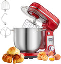 6.5-QT Red Electric Stand Mixer with Stainless Steel Bowl Z7586