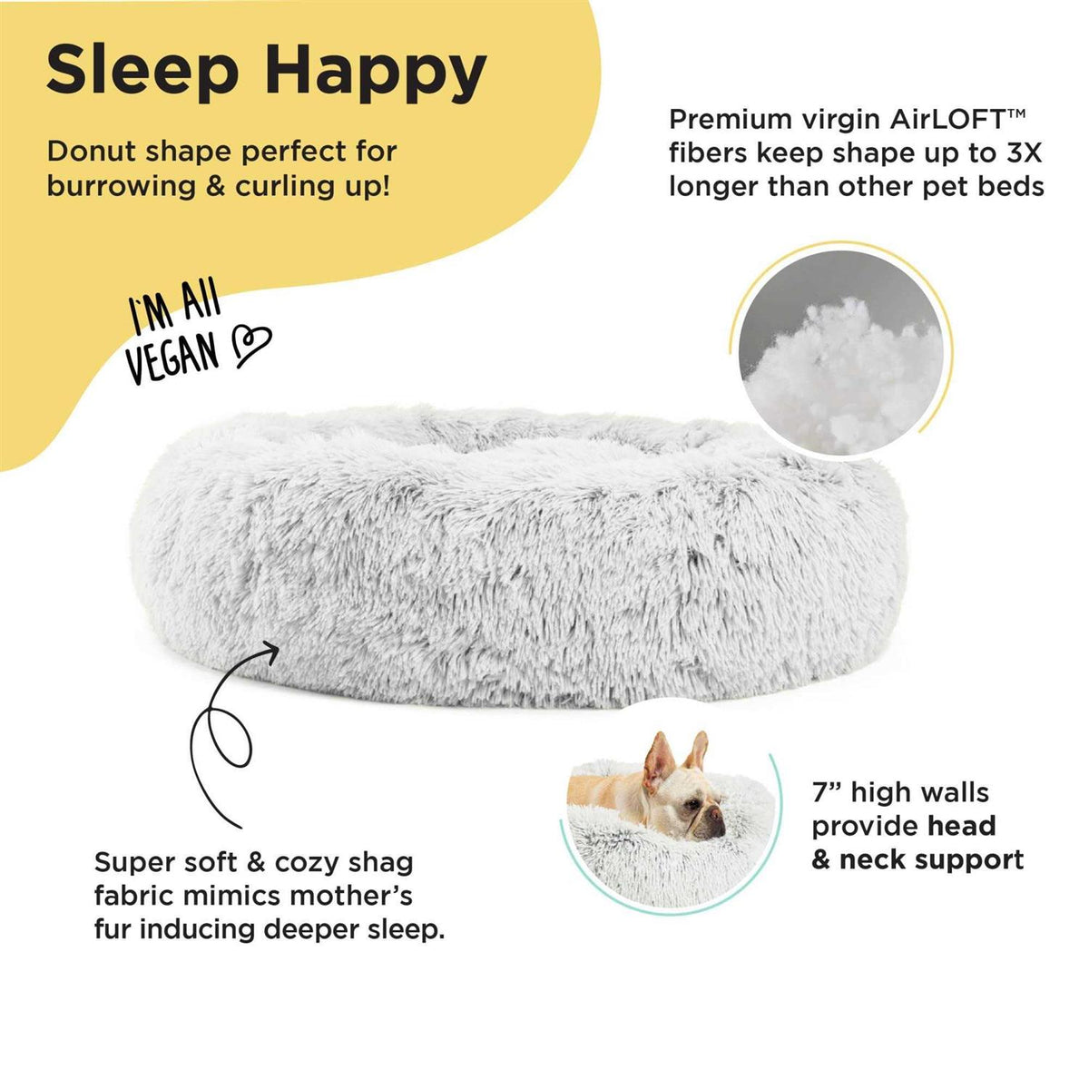 Donut Shag Bed P5188