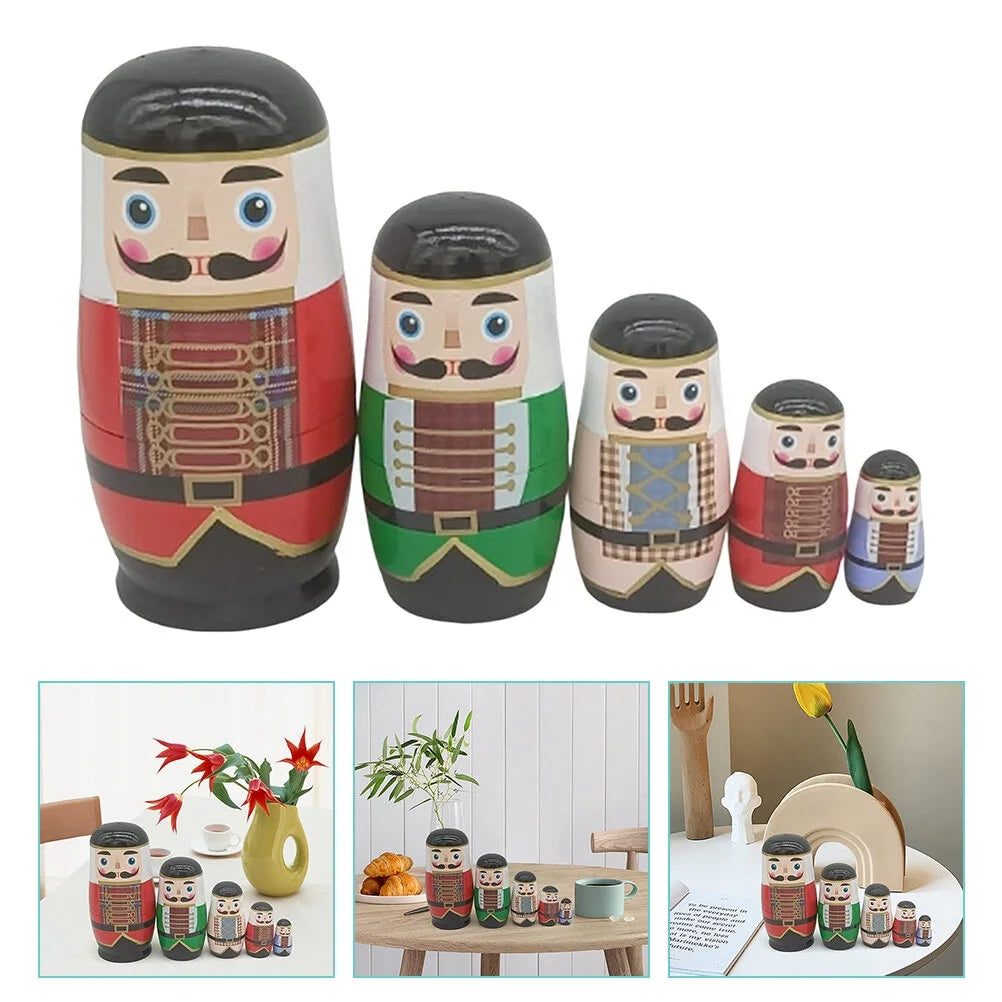 Nutcracker Wooden Stacking Dolls U36076