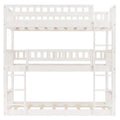 White Twin Size Wood Bunk Bed A616468
