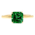 18k Yellow Gold Solitaire Ring W10742