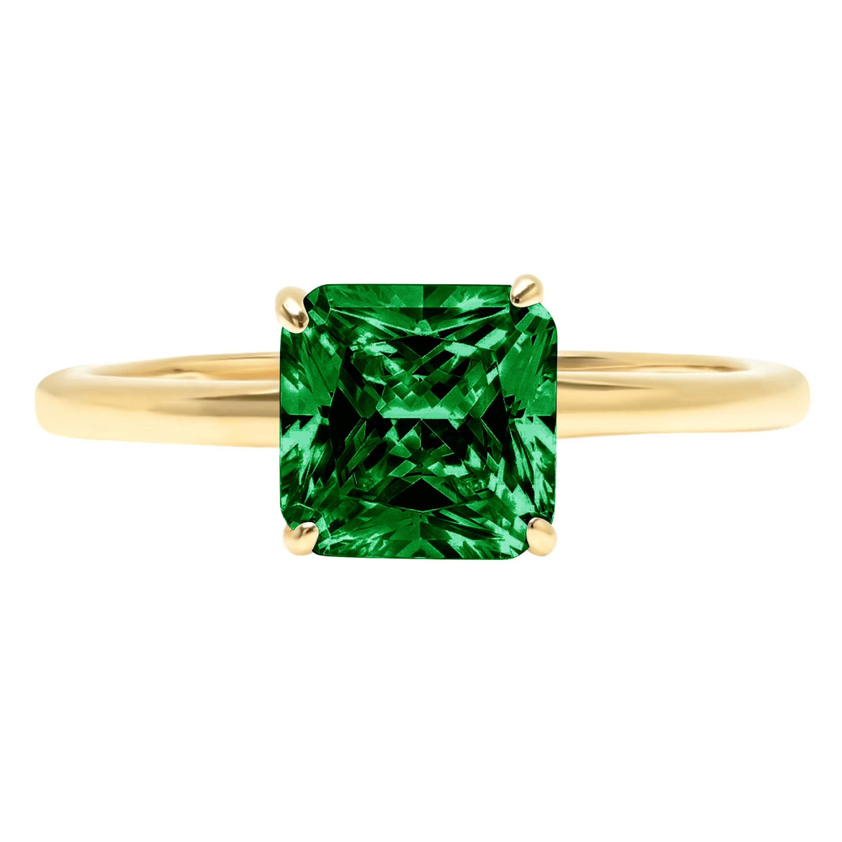 18k Yellow Gold Solitaire Ring W10742