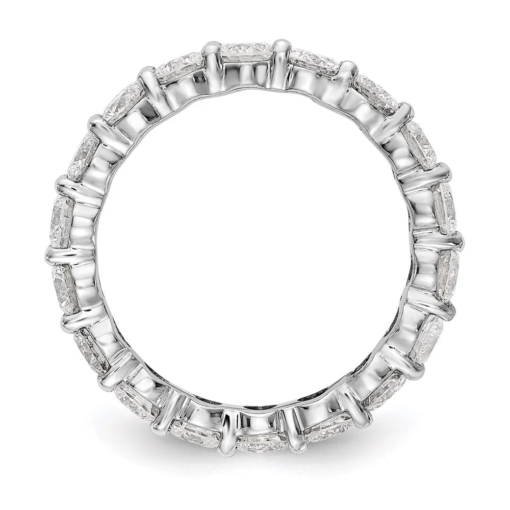 14K White Gold Diamond Eternity Ring Band 3ct J5209