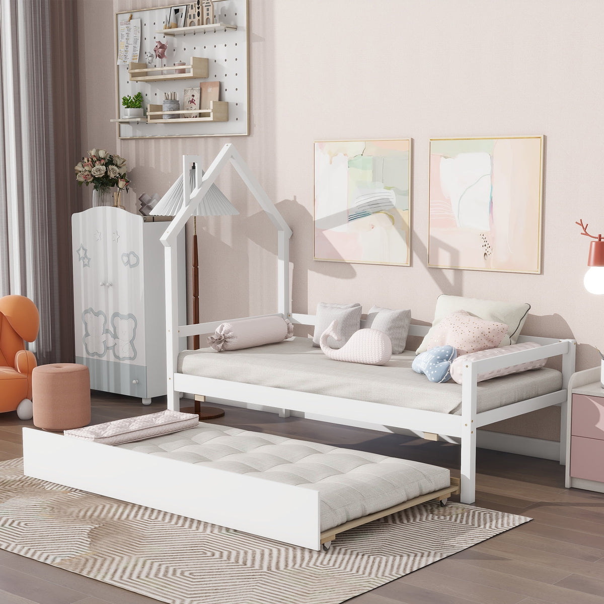 Twin Size Daybed with Trundle X42399