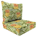 Green Tropical Rectangular Outdoor Deep Seating Chair Cushion F197