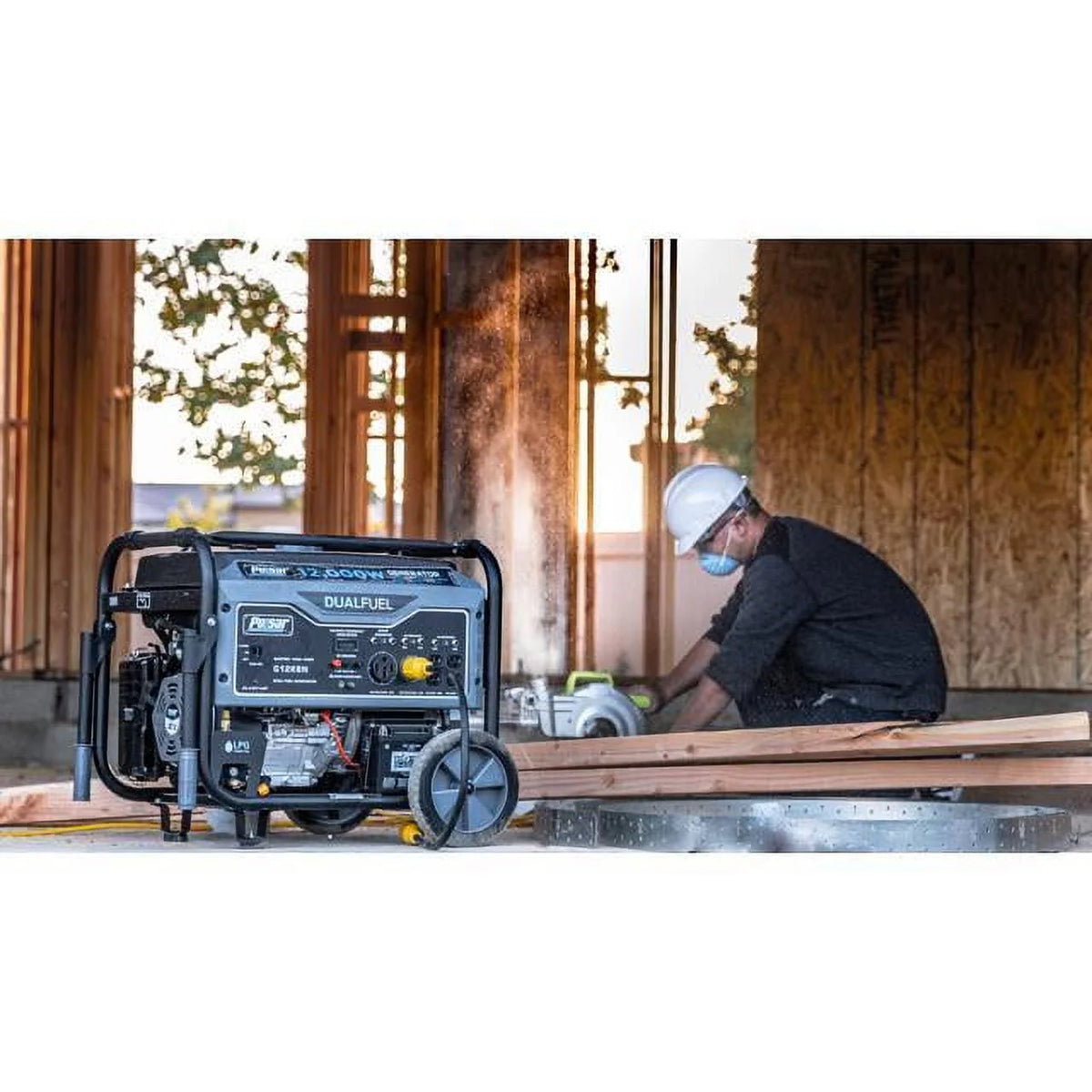 12,000W Dual Fuel Portable Generator with Electric Start W860711