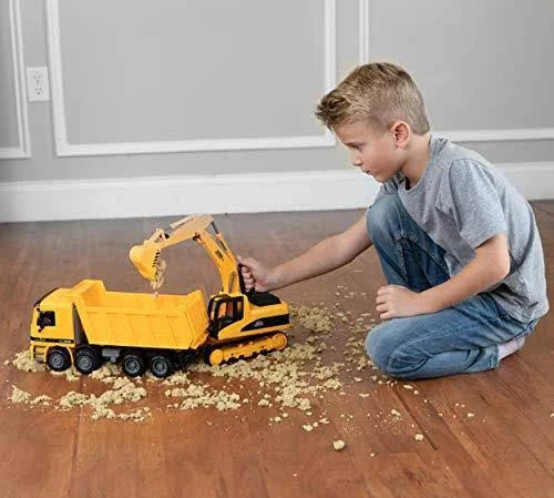 Excavator & Dump Truck Toy Set of 2 Q51037