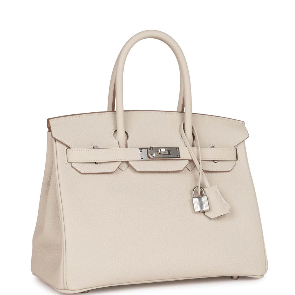 Birkin 30 Craie Togo Palladium Hardware O446