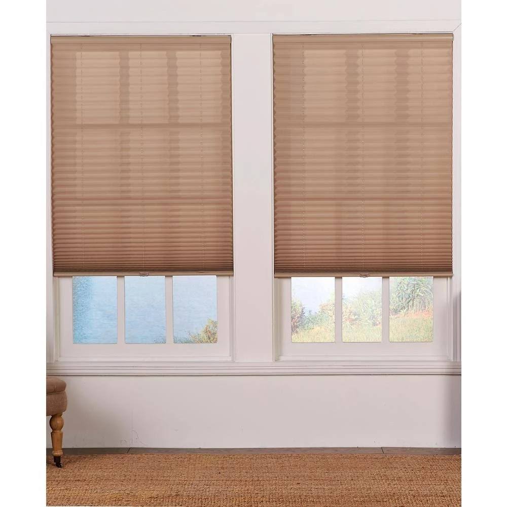 Camel Cordless Light Filtering Pleated Shade - 65.5 in. W x 64 in. L Z9960