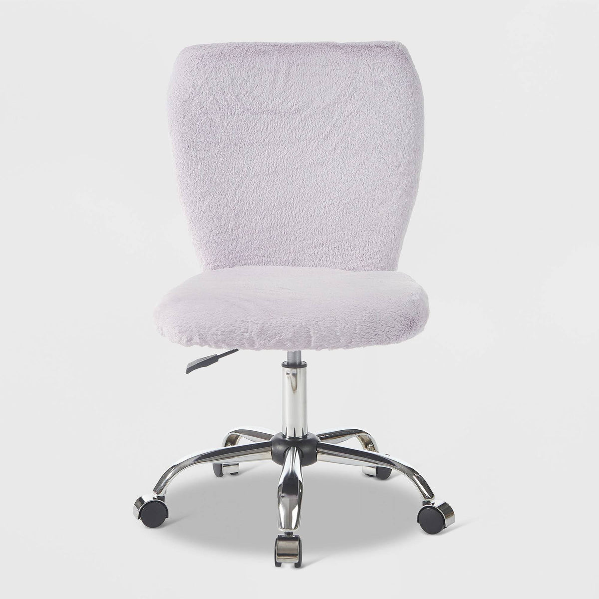 Lavender Faux Fur Rolling Desk Chair F637448