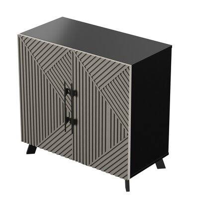 Black 2-Door Accent Cabinet K531