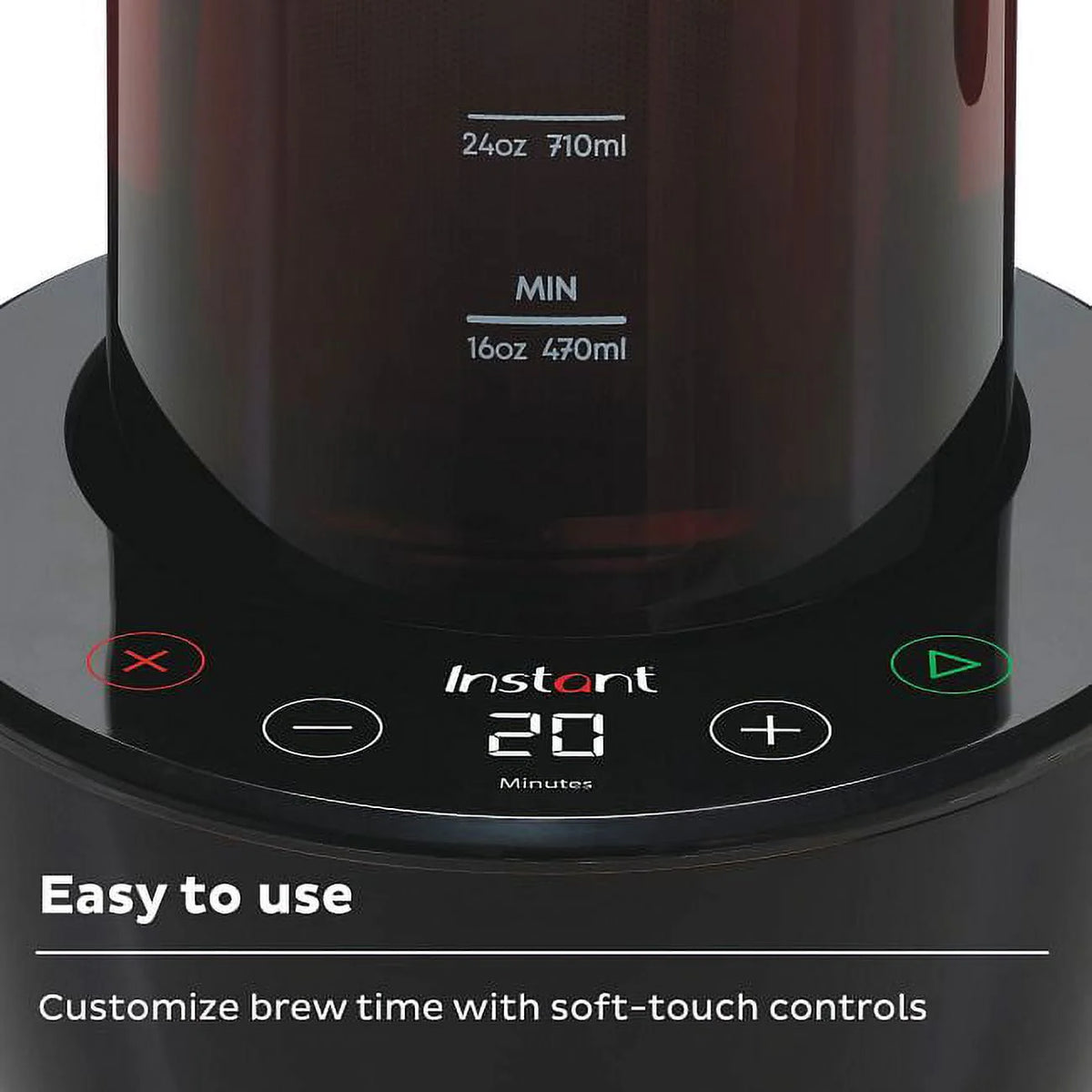 Electric Iced Coffee Maker with 32 oz Glass Pitcher Y5637