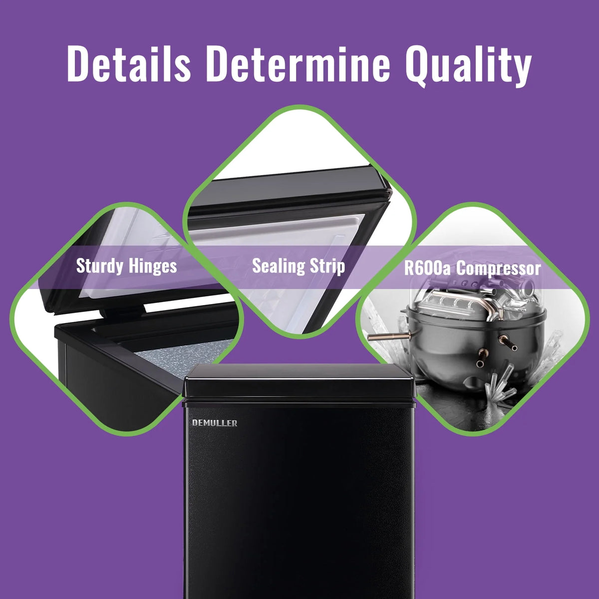 Chest Freezer with Electronic Display Screen 2 Removable Baskets P50005