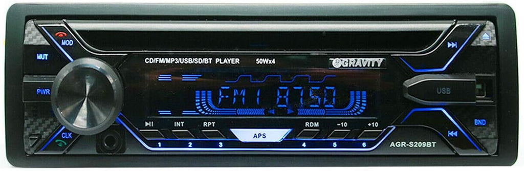 Car Audio Receiver with Bluetooth, FM Receiver, Infrared Remote Control, Pack of 2 F80369