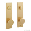 Solid Brass Entrance Door Set with Round Knob V141486