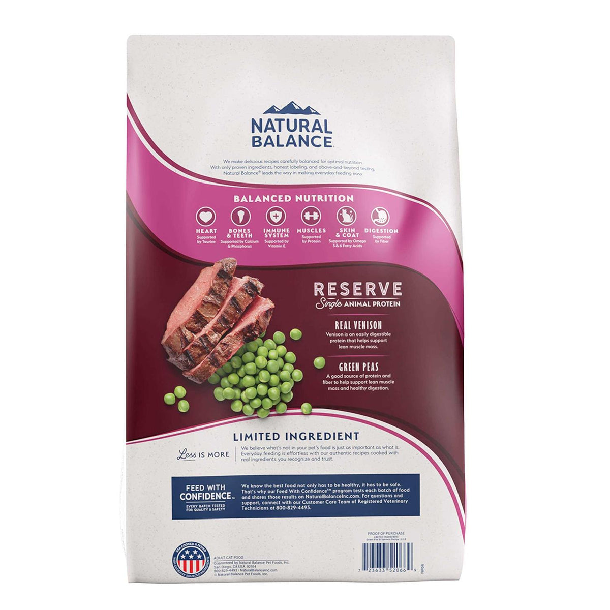 Limited Ingredient Grain Free Green Pea & Venison Dry Cat Food I833467