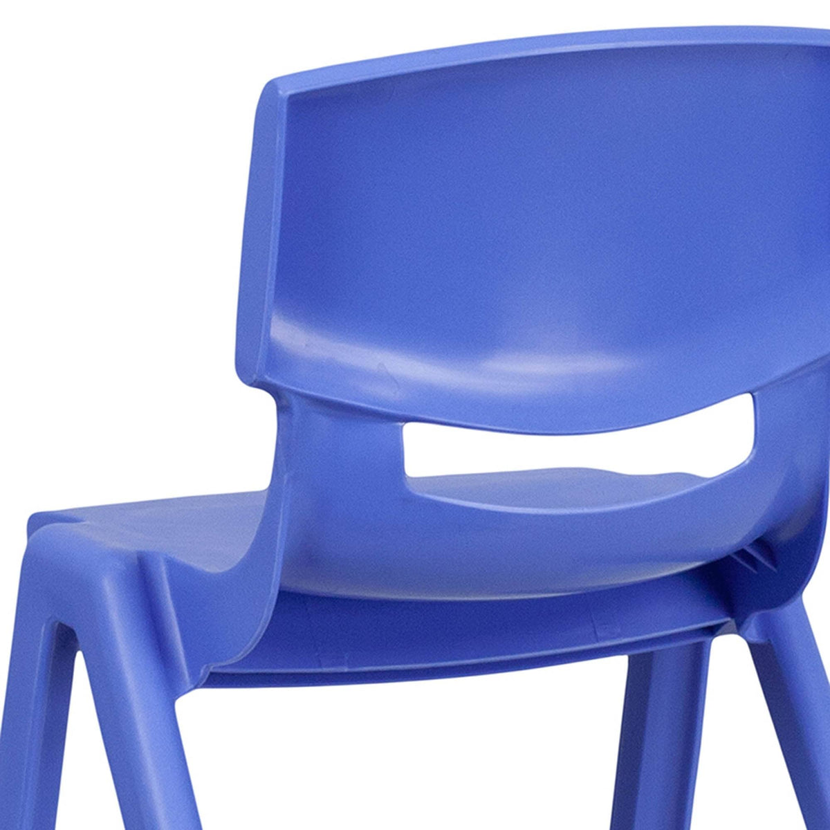 Blue Plastic Stackable School Chair, 4 Pack N453519