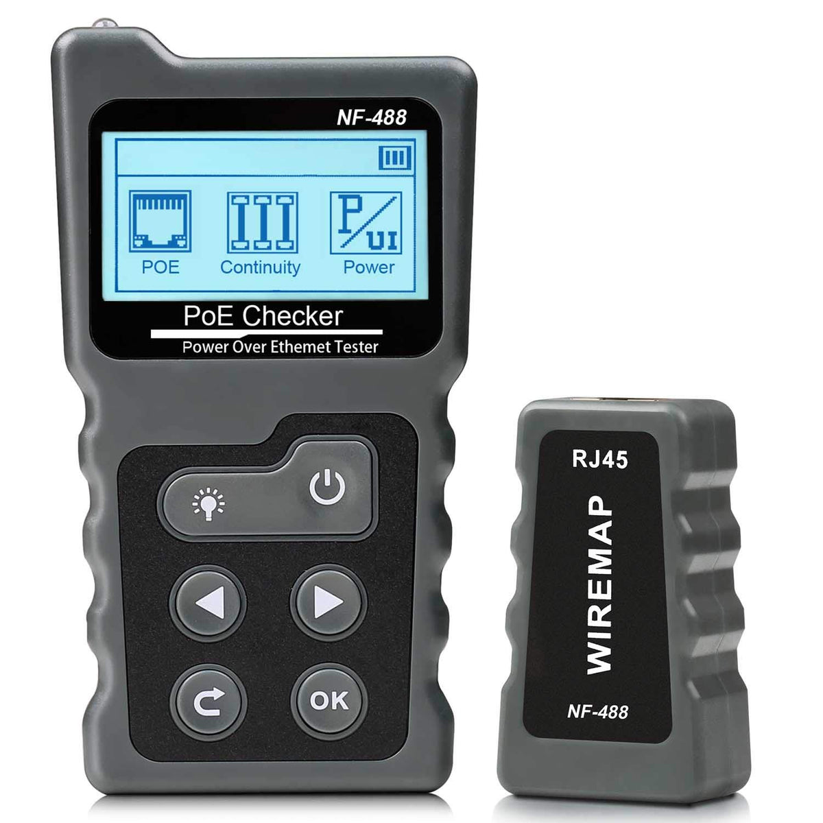 RJ45 Ethernet Tester, POE Cable Tester, Pack of 2 Z367687
