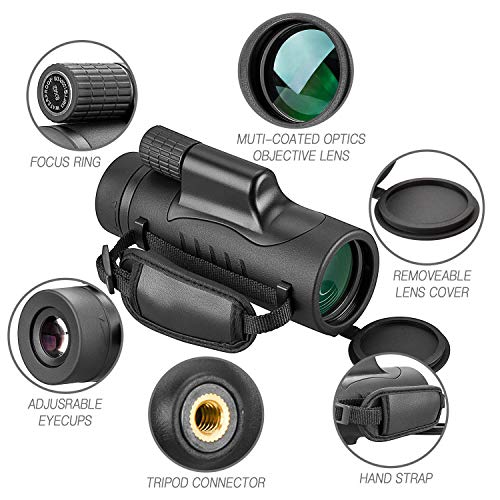 High Power 8x42 Compact Waterproof Monocular Telescope W576
