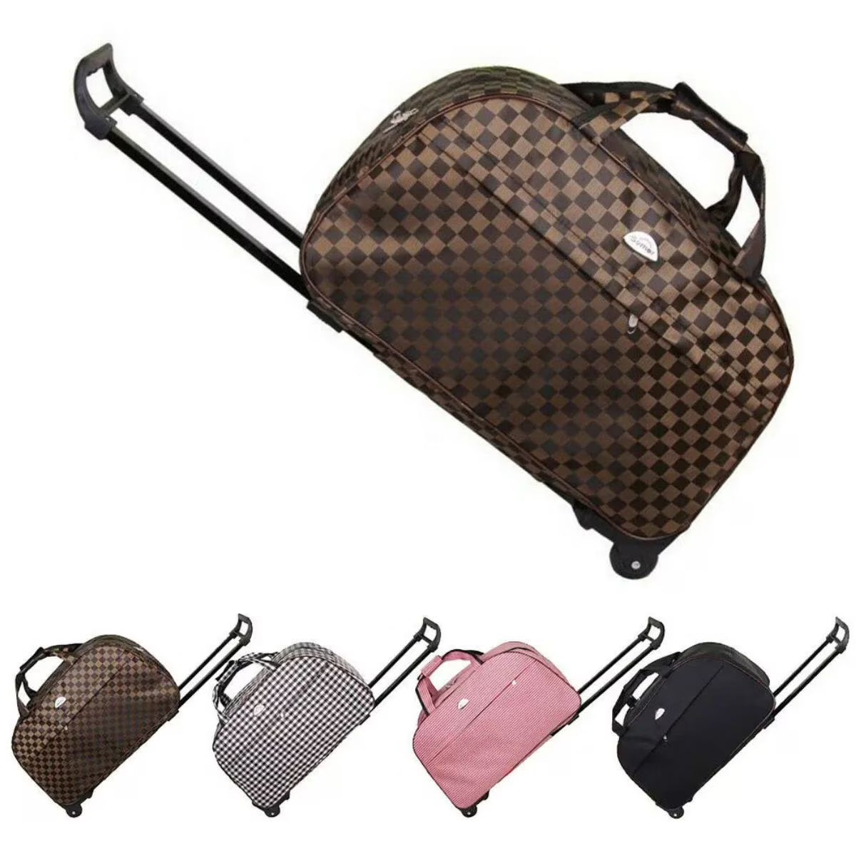 Rolling Duffle Bag with Wheels, 24" Carry On Luggage I67089