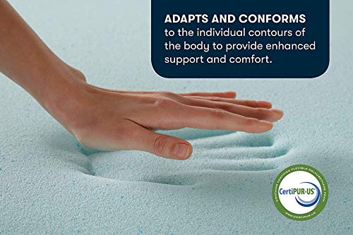Queen 3 Inch Cooling Memory Foam Mattress Topper O667