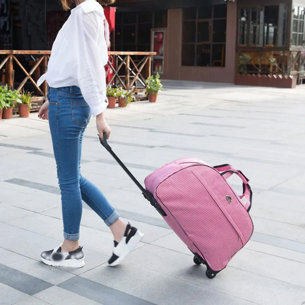 Rolling Duffle Bag with Wheels, 24" Carry On Luggage I67089