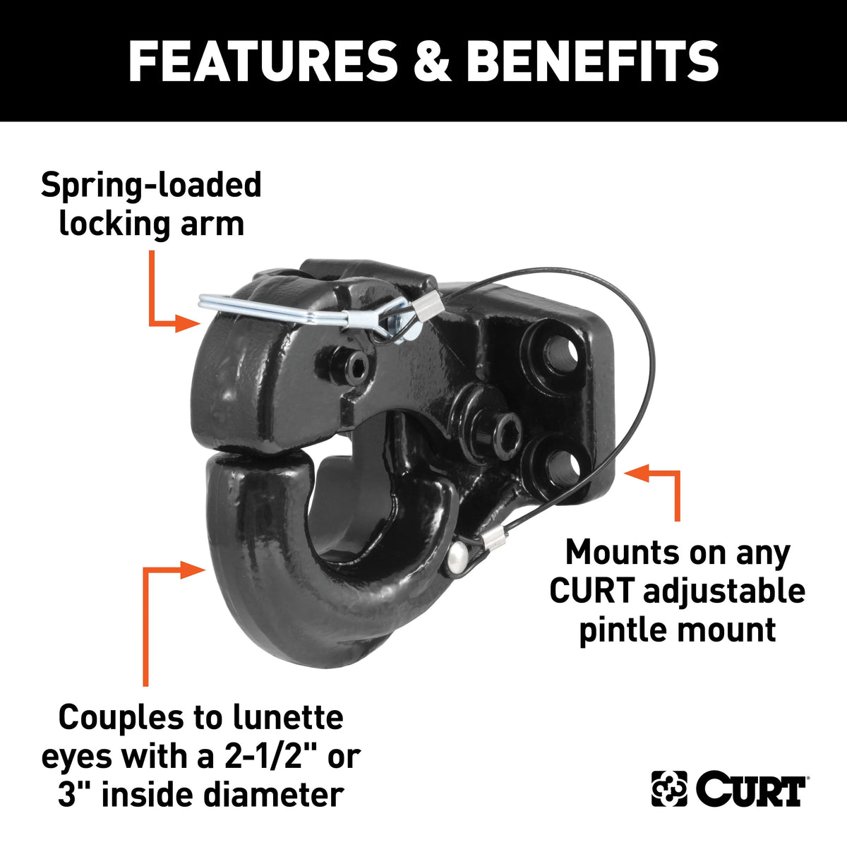 Pintle Hook Hitch 20,000 lbs T4332