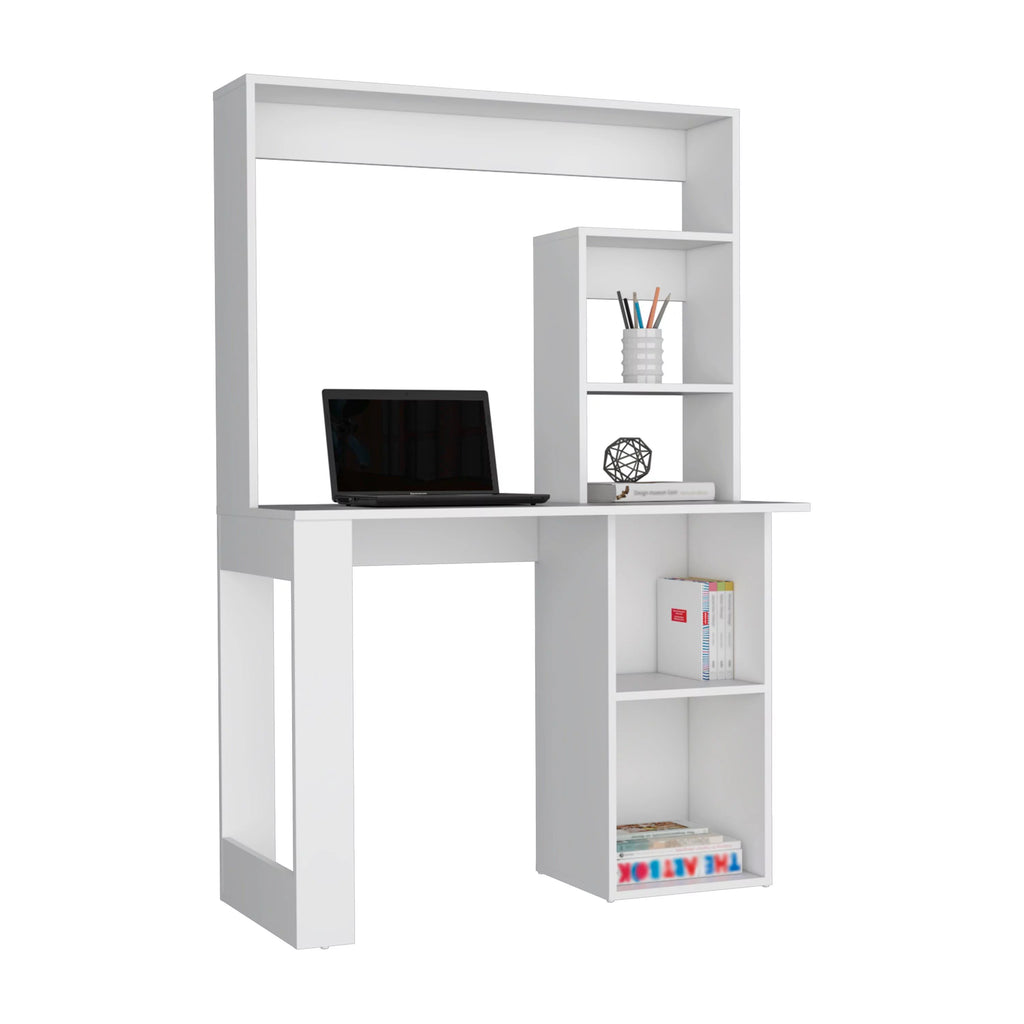 Desk With Hutch and Shelves E5599
