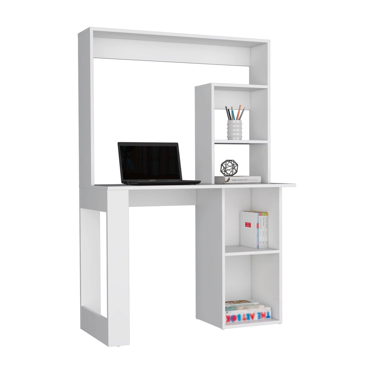 Desk With Hutch and Shelves E5599
