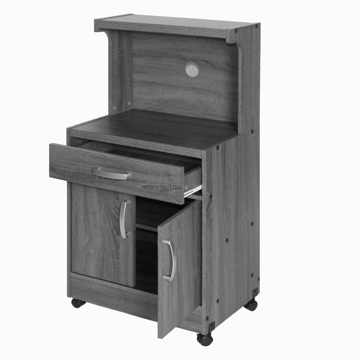 Mahogany Wooden Microwave Cart Z561107
