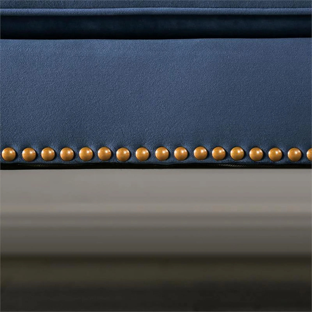 Blue Fabric Tufted 2-Piece Sofa Set Q886