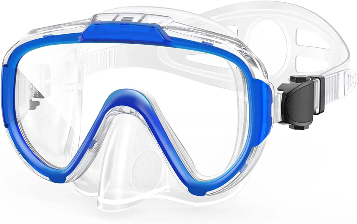 Adult Anti Fog Tempered Glass Swim Goggles with Nose Cover Z748686