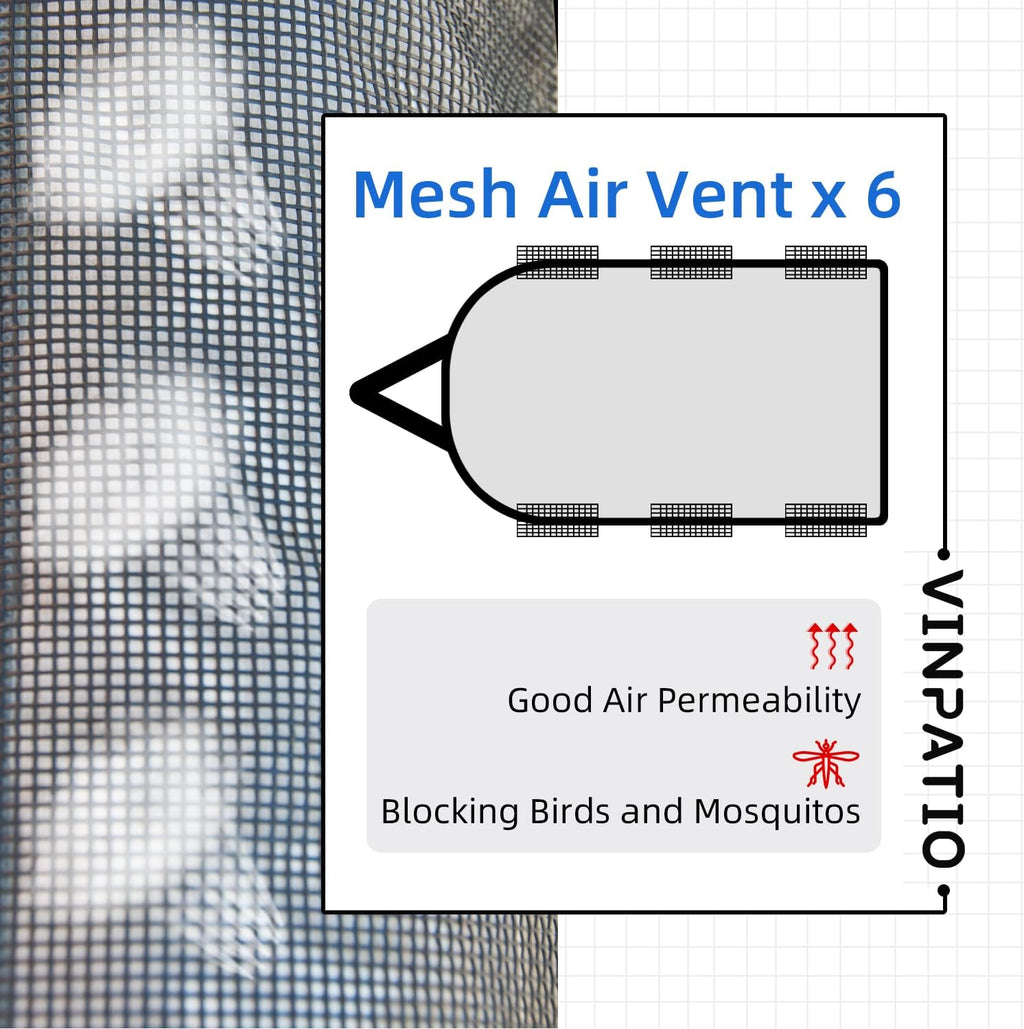5th Wheel Cover Thick 3 Layers Polypro Anti-UV Waterproof Breathable Camper Covers Fits 37' - 40' Trailer, Gray F86453