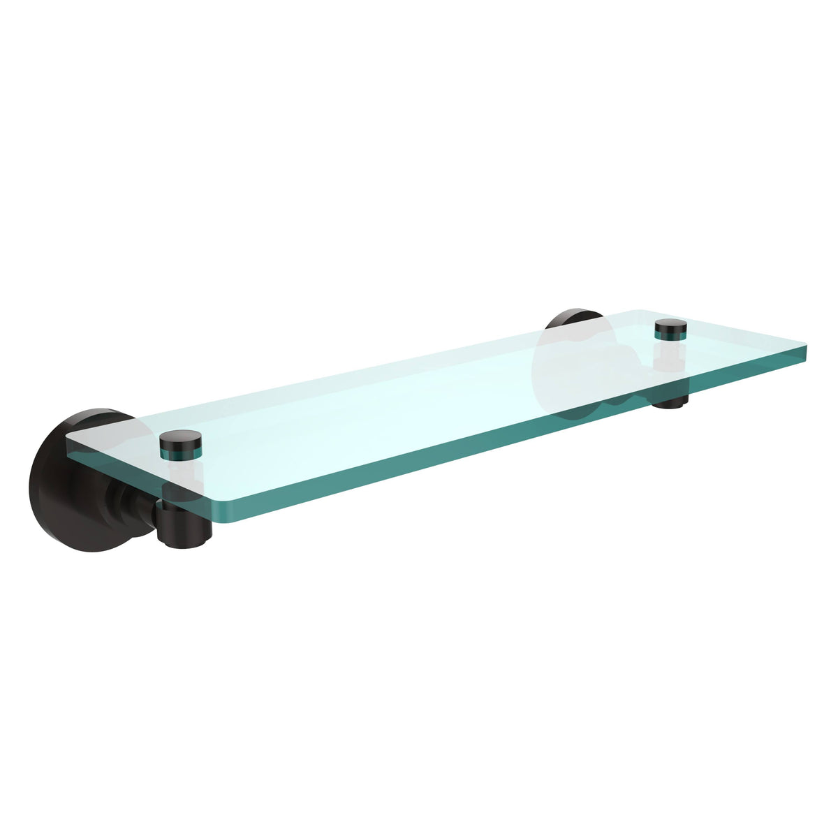 16x22 Glass Vanity Shelf with Beveled Edges Oil Rubbed Bronze U772