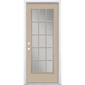 32 in. x 80 in. Clear Glass Painted Steel Prehung Front Door T598421