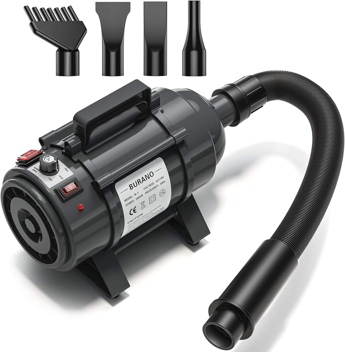 4.0HP Stepless Adjustable Speed Pet Hair Dryer with Heater C46213