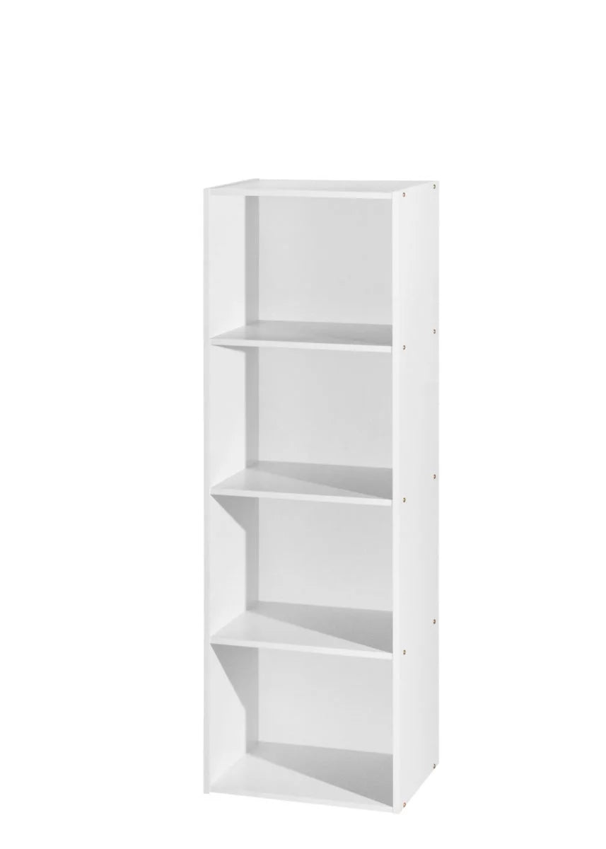 White 4-Shelf Bookcase U952