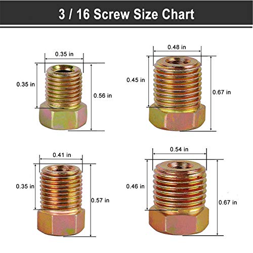35 PCS Brake Line Fitting Kit S70576