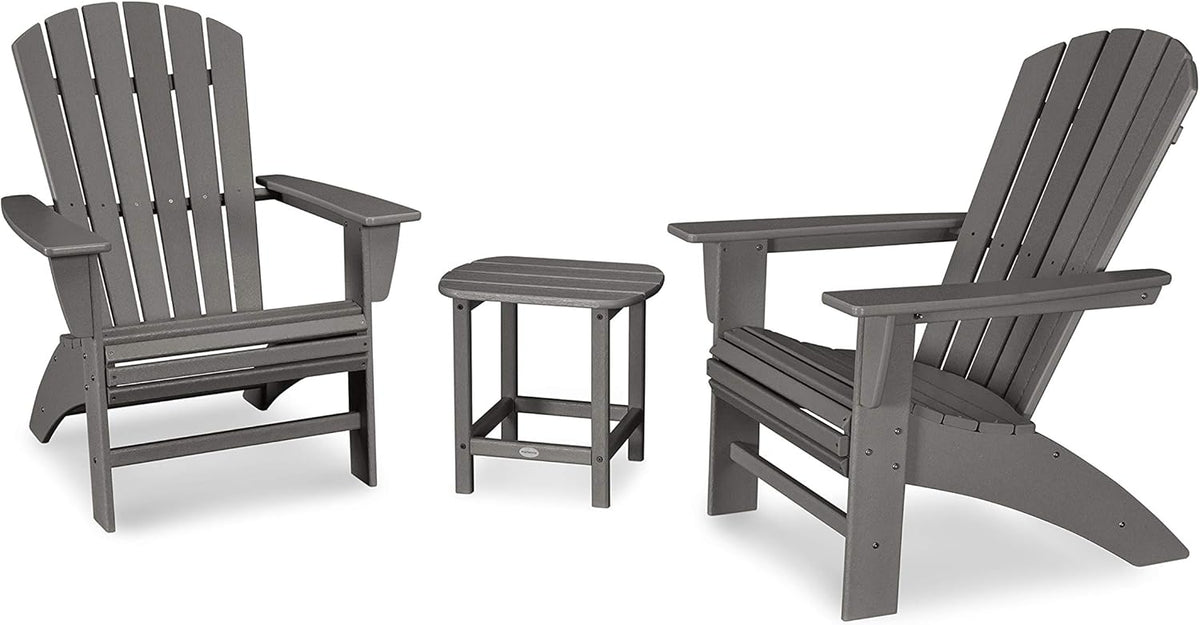 3-Piece Curveback Adirondack Chair Set with Side Table R3446