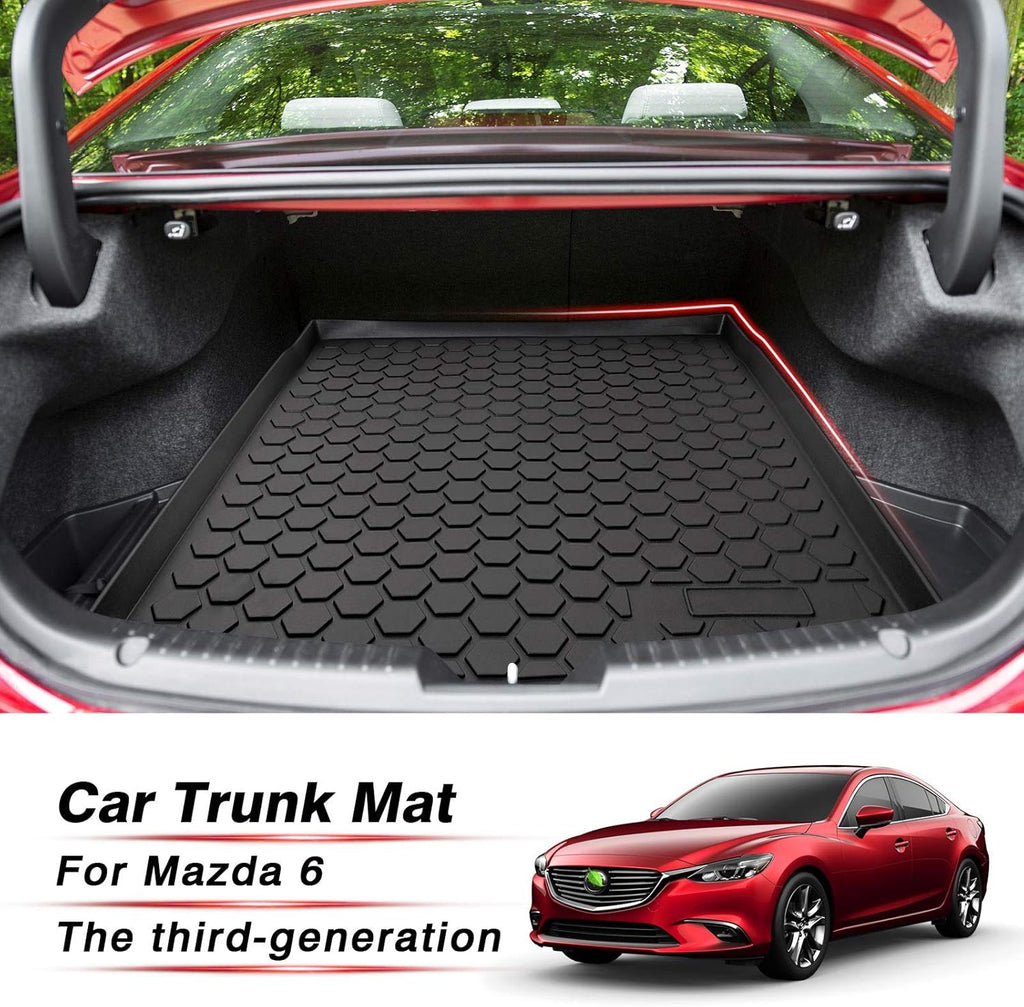 Black Non-Slip TPO Car Cargo Mat Pack of 2 D64877