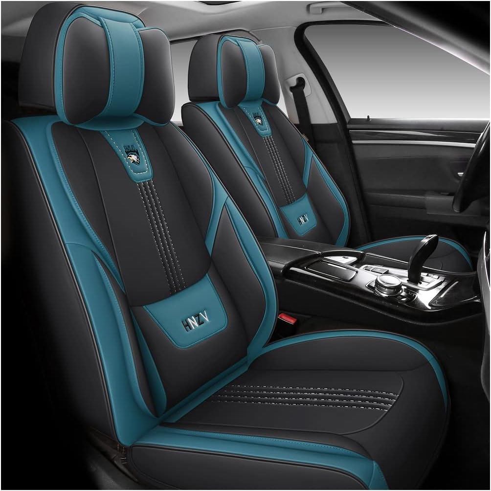 Blue & Black Car Seat Covers Full Set G2345